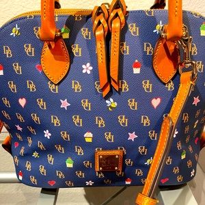 Dooney & Bourke Novelty Blue Gretta Satchel